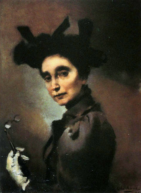 Mulher com Luneta, 1886, Columbano Bordalo Pinheiro