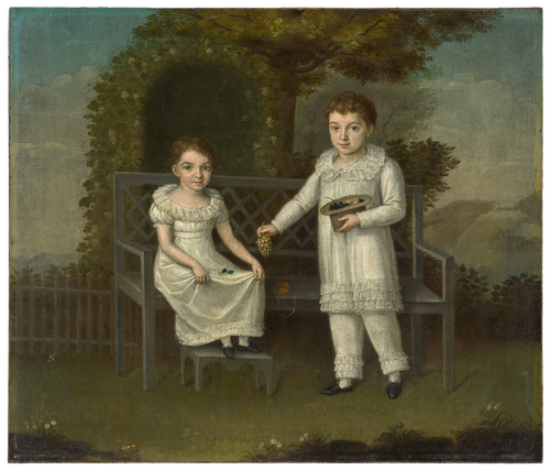 Deux enfants de la famille Kuenzer, 1820, Wendelin Moosbrugger