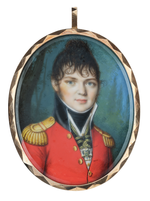 Pendentif figurant le portrait de Friedrich Franz, baron von Krafft-Festenberg auf Frohnberg zu Zize, , Wendelin Moosbrugger