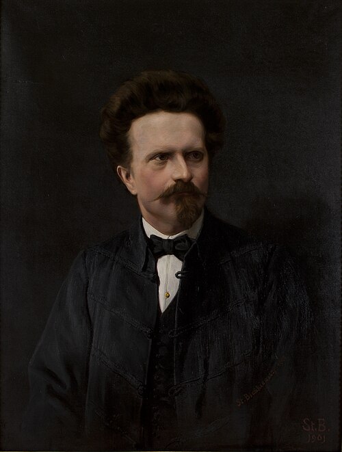 Portrait of Walery Rzewuski, 1901, Stanisław Bieńkiewicz