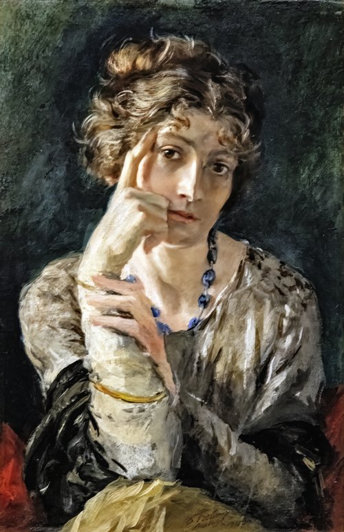 Portrait de madame Henriette Fortuny, 1915, Mariano Fortuny y Madrazo
