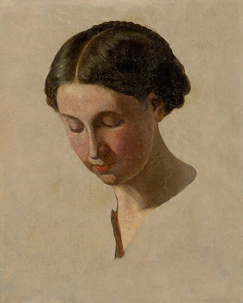 Štúdia hlavy dievčaťa, 1847, Ferenc Klimkovics
