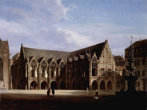 Altstadtrathaus Braunschweig., 1850, Ludwig Tacke