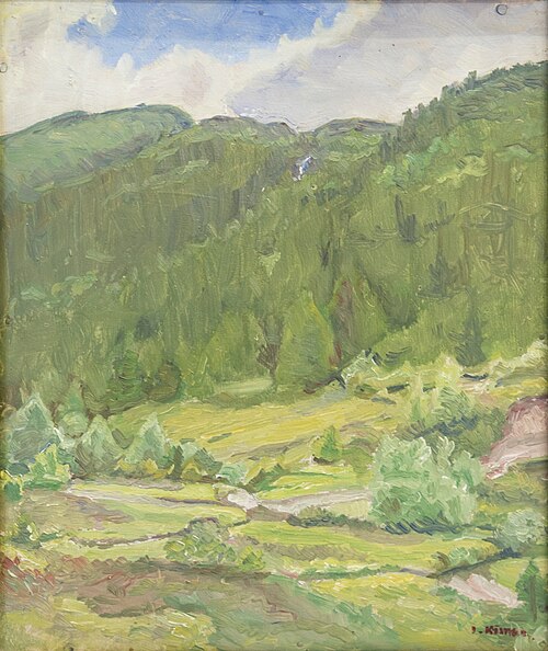 Landskap fra Rissa. II., 2000, Isak Kimoe