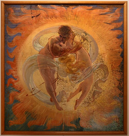 Amor and Psyche (II), , Adolfo de Carolis