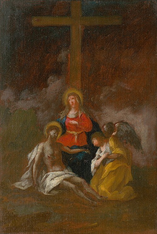 Ježiša skladajú z kríža. Štúdia ku Krížovej ceste XIII., 1770, István Schaller