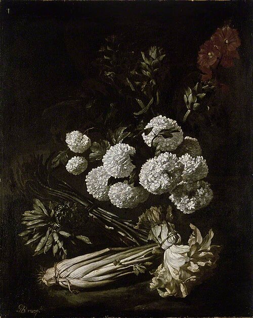 Still Life of Flowers and Vegetables, , Giovanni Battista Ruoppolo