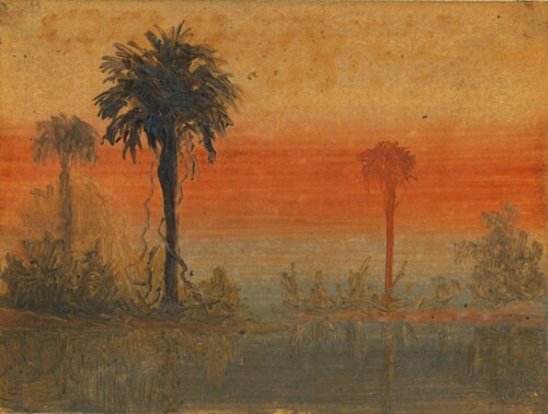 Oil Sketch of Florida, 1870, George Frankenstein