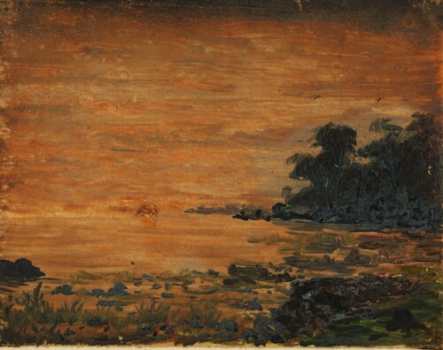 Oil Sketch of Florida, 1870, George Frankenstein