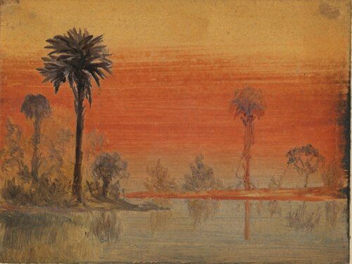 Oil Sketch of Florida, 1870, George Frankenstein
