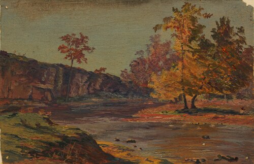 Oil Sketch, 1870, George Frankenstein