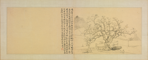 黄易访古纪游图册·第十一开, , Huang Yi