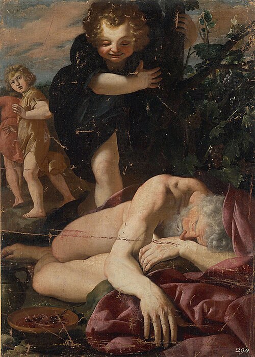 Noah's drunkenness, 1642, Francesco Incarnatini
