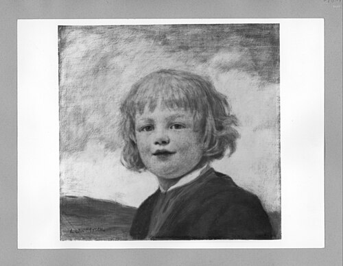 Head of a boy, 1901, Ludwig von Zumbusch