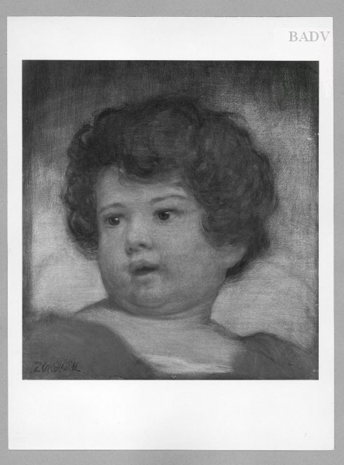 Head of a child, 1901, Ludwig von Zumbusch