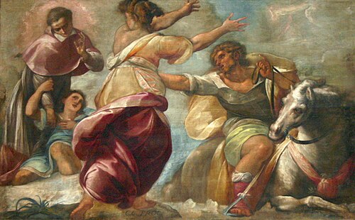 Miracle of the child Giovanni Tirone, 1610, Giulio Cesare Procaccini