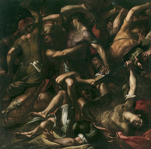 Samson and the Philistines, 1625, Giulio Cesare Procaccini