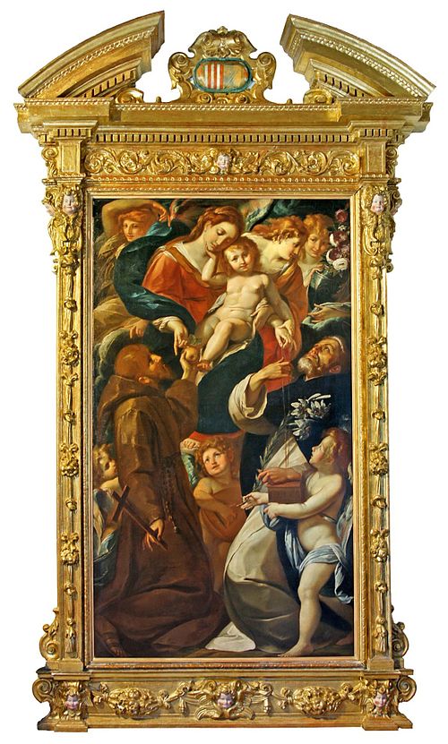 Madone du Rosaire, 1612, Giulio Cesare Procaccini