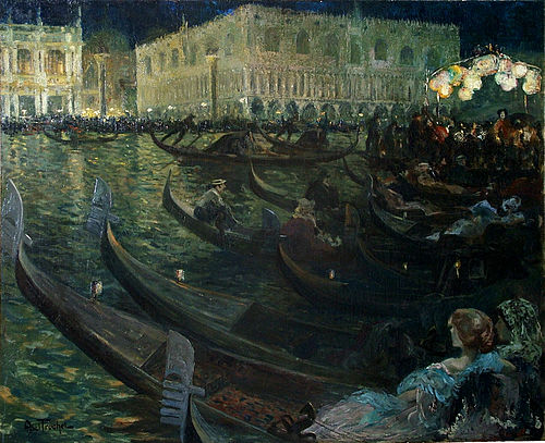 La Festa Del Redentore, Venice, , Louis Abel-Truchet
