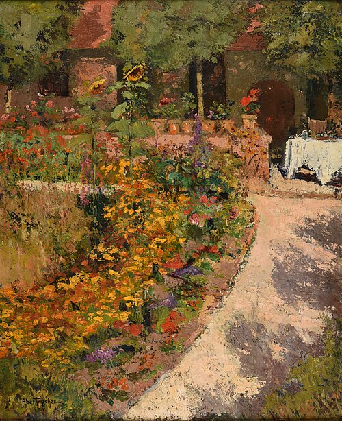 Pergola ; jardin fleuri, 1906, Louis Abel-Truchet