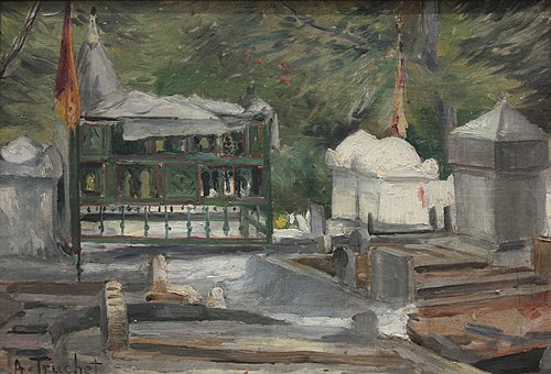 Vue du cimetière Saïd-Ahmed-el-Kébir à Blida, , Louis Abel-Truchet