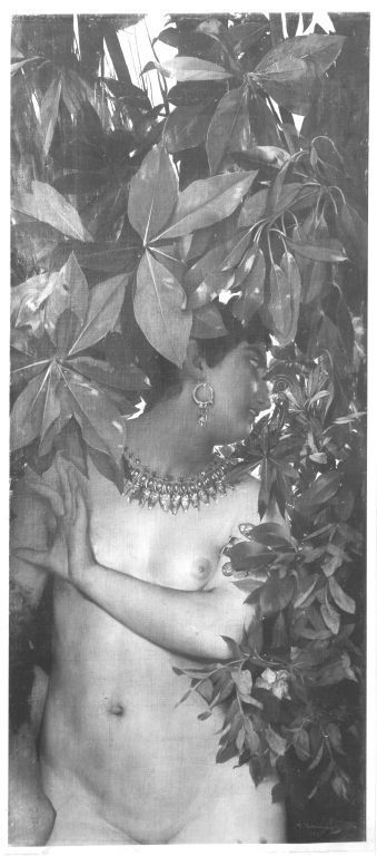 Nacktes Mädchen im Grünen, 1876, Gabriel Schachinger