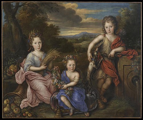 Groupe d'enfants symbolisant l'été, 1697, Florent de La Mare-Richart