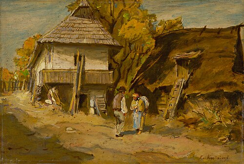 Motív z Leštín, 1890, Alexander Kubínyi