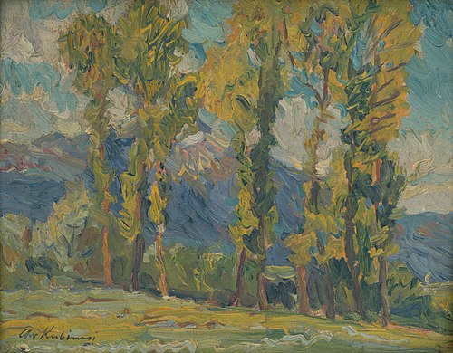 Štúdia krajiny, 1895, Alexander Kubínyi