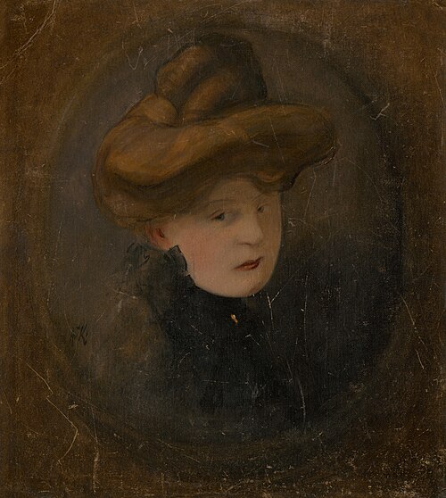Portrét ženy, 1890, Alexander Kubínyi