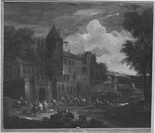 Landschaft italienischen Charakters, 1688, Pieter Bout
