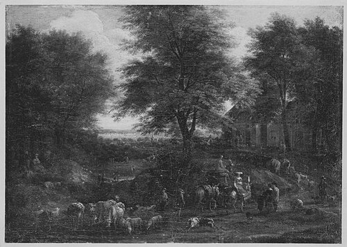 Landschaft mit Staffage, 1688, Pieter Bout