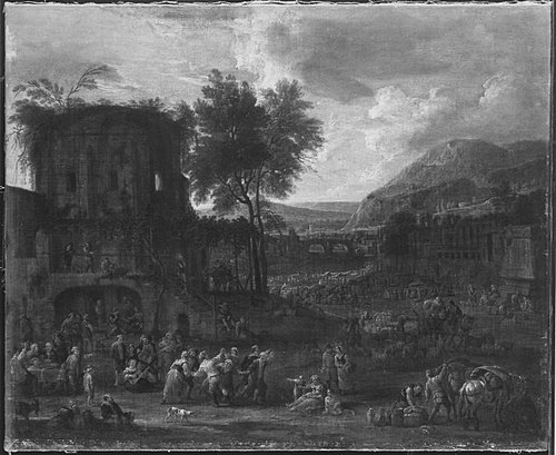 Italienische Landschaft, 1688, Pieter Bout