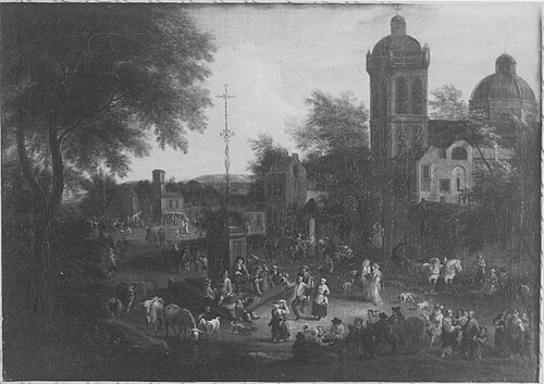 Der Kirchplatz, 1688, Pieter Bout