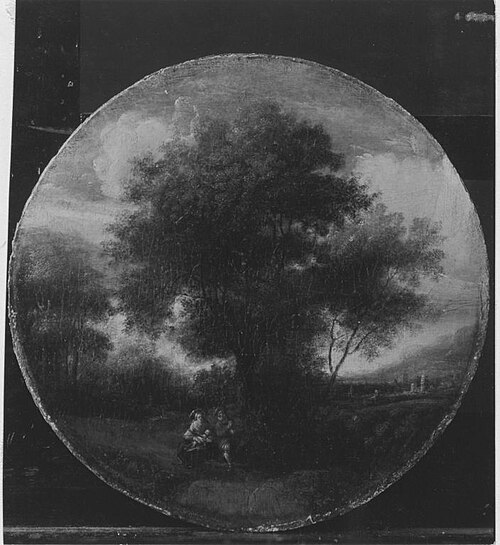 Landschaft mit Ruhe auf der Flucht, 1688, Pieter Bout