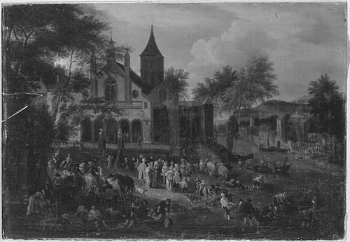 Der Kirchplatz, 1688, Pieter Bout