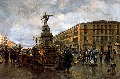 The god of waters, 1890, Joaquín Pallarés Allustante