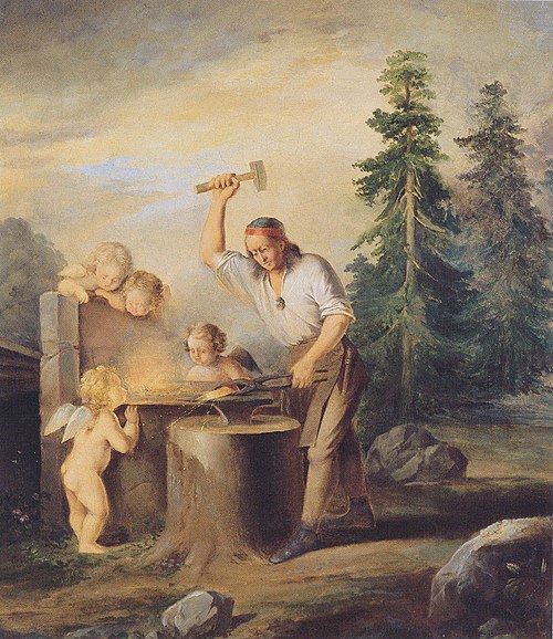 Ilmarinen Forges the Sampo, , Berndt Godenhjelm