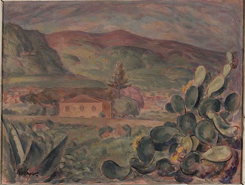 Landscape from the south of France, 1912, Leó Kóber