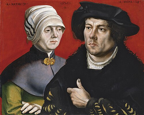 Portrait de couple marié, 1525, Gabriel Zehender