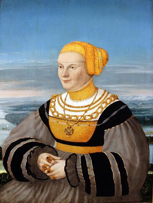 Portrait of Anna von Holzhausen, née Ratzeburg, 1535, Conrad Faber von Creuznach