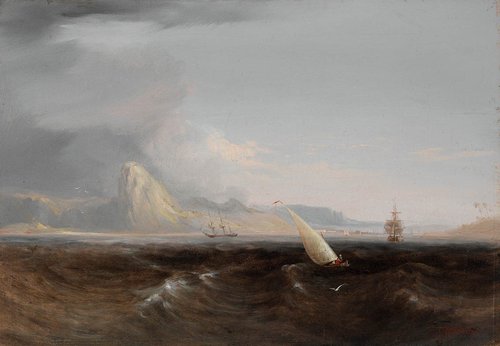 Tahiti, 1840 oil painting, 1840, Conrad Martens
