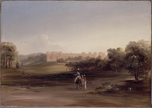 Government House Stables, Sydney, 1842 oil painting, 1842, Conrad Martens