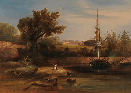 Old Government House, Sydney Cove, 1842, Conrad Martens