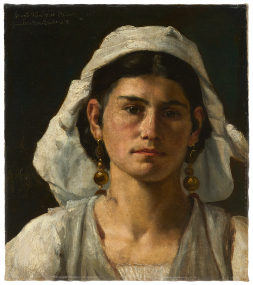 Portrait d’une Italienne, 1878, Ernst Hänssler