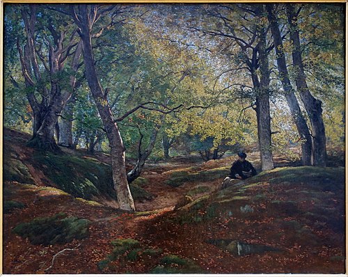 Hêtraie dans la forêt de Fontainebleau, 1862, Constant Dutilleux