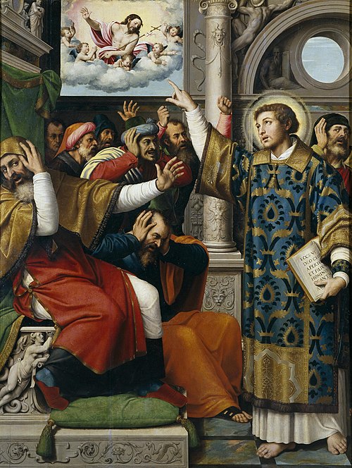 Saint Stephen accused of Blasphemy, 1555, Juan de Juanes