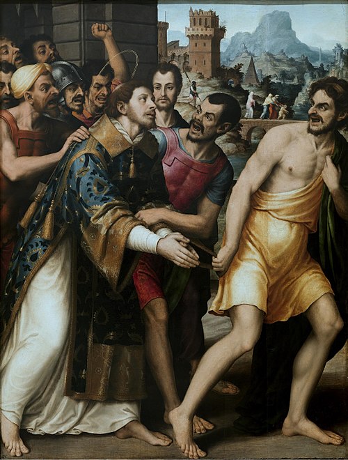 Saint Stephen is led to Martyrdom, 1555, Juan de Juanes