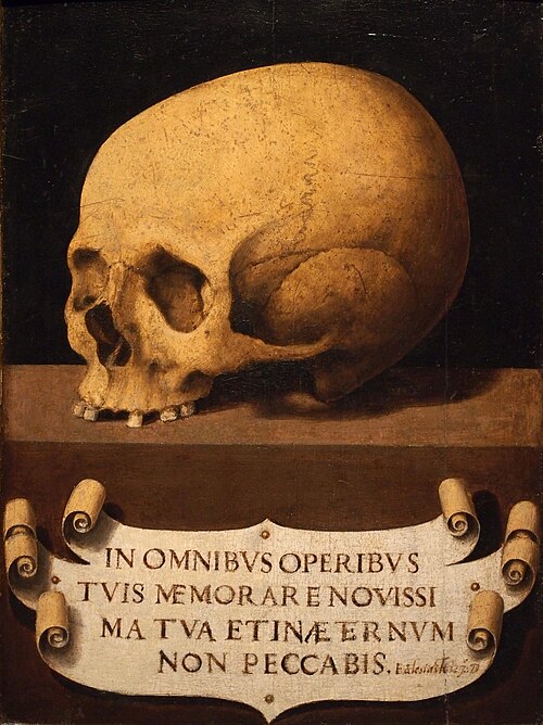 Calavera, 1600, Juan de Juanes