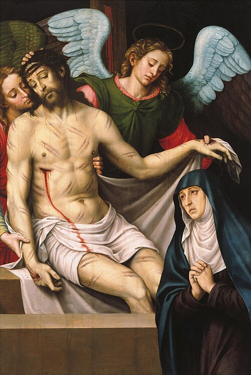 Christ in the Arms of Two Angels, , Juan de Juanes
